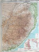 Antique Map Cape Province Transvaal Port Elizabeth & Durban South Africa.