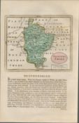 Bedfordshire 1783 F Grose Copper Hand Coloured Plate County Map.