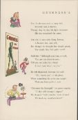Rare 89 Yrs. Old Guinness Double Sided Print 