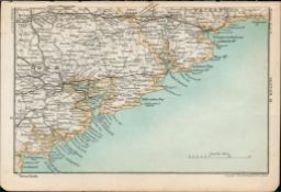 Cork Kinsale Youghal Mallow Lismore Antique Map 16.