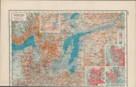 The Baltic Sea Coloured Antique Map-160.