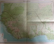Antique Map West Africa Ivory Coast Nigeria Ghana Liberia Gambia Senegal Guinea.