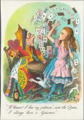 64 Years Old Alice In Wonderland Guinness Print “Alice Playing Cards