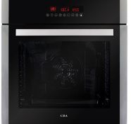 (8/Mez) RRP £389. CDA SK410SS Ten Function LCD Electric Multi Function Oven Stainless Steel 76L....