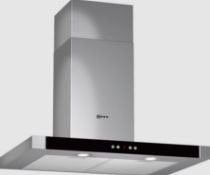 (22/Mez) RRP £550 . NEFF Series 3 Slimline 70cm Chimney Hood Stainless Steel D77M55N0GB. (Ex Dis...
