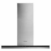 (21/Mez) RRP £709. Fisher And Paykel HC90DCXB 89361 90cm Wide Chimney Cooker Hood Stainless Stee...