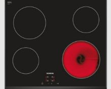 (15/Mez) RRP £370. Siemens ET651HE17E IQ-100 60cm Frameless Ceramic Hob Black. (Ex Display, Clea...