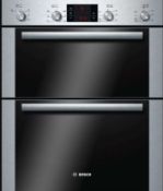 (19/Mez) RRP £1,116. Bosch Series 6 Built In Double Oven Stainless Steel HBN43B250B/46. (Ex Disp...