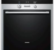 (30/Mez) RRP £699. Siemens iQ700 Built In Single Multi-Function Activeclean Oven HB75GB550B Stai...