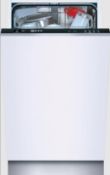 (27/Mez) RRP £549 . NEFF Dishwasher 45cm Fully Integrated S5943X2GB White. (Ex Display, Clean, U...