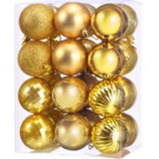 Brand New 24 Pieces New Year Ball Ornaments Shatterproof Decorations Tree Balls Ornaments RRP £19.99