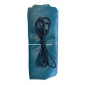 Heavy Duty Lorry Tipper Net Cover PVC Mesh High Strength With Eyelets & Bungee Cord 4m x 3m Green