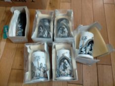 Christmas Candles Mixed Lot - 6 Items