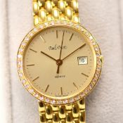 Paul Picot / Diamond - Lady's Yellow Gold Wrist Watch
