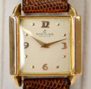 Breitling / 16 20012 Vintage Circa 1950 - Gentlmen's Yellow Gold Wrist Watch