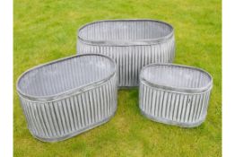 Set of 3 Oval Tubs