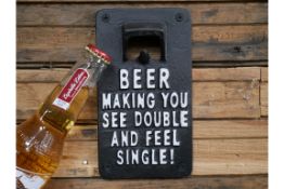 Cast Iron Bottle Opener Feel Single