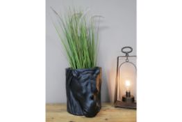 Matt Black Lion, Rhino & Gorilla Head Planters