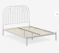 John Lewis ANYDAY Swirl Metal Bed Frame, Double, Off White RRP £299
