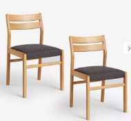 John Lewis Poise Dining Chairs, Set of 2, Natural, FSC-Certified (Ash Wood) RRP £379