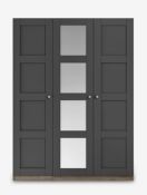 John Lewis Matt Graphite Mirror Panel Mix It Wardrobe Range 80323408 RRP £90