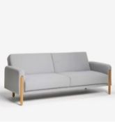 John Lewis Show Wood Sofa Bed, Light Leg, Topaz Light Grey RRP £849