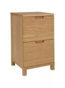 John Lewis Abacus Narrow Filing Cabinet, Oak RRP £249