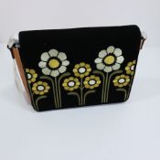 Orla Kiely Suede Ok Embroidery Rosemary Bag