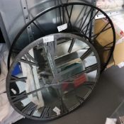Large Black and Grey Clocks x 2 (60)