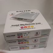 Salter Frosted 10Kg Electric Scale x3 (39)