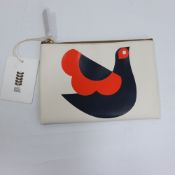 Orla Kiely Cream Cosmetic Pouch