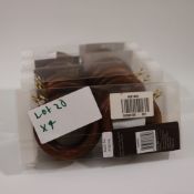 John Lewis Spare Rings For Espresso Pole Kit x4 (20)