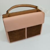 Orla Kiely Punched Pocket Leather Double Robin Handle (Ok17)