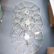 Rustic Weathered Clock x 3 (56)