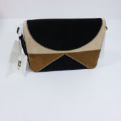 Orla Kiely Suede Ok Rosemary Bag Black