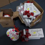 Variety of Christmas Decoration Boxes x2 (140)