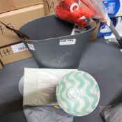 Selection of Items Including Washing Basket, Bowl, Cleaning Brush and Bird (159)