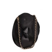 Chanel Black Lambskin Camellia Clutch-On-Chain COC