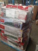 (20) 190KG Pallet Of Approx 20 x Christmas Trees Showing Prices From Circa £30 to £100 Each