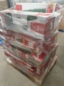 (12) 180KG Pallet Of Approx 30 x Christmas Trees Showing Prices From Circa £30 to £100 Each