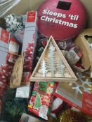 (10) 160KG Pallet Of Mixed Christmas Merchandise Most Items Appear New. Novelties, Trees, Decorat...