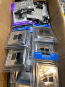 Large Box of 40 x Chrome Switches and Cover Plates RRP £200+ **No Vat**