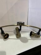 12 x Brass 3-way Spot Light Ceiling Light RRP £200+ **No Vat**