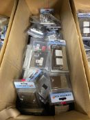 Job Lot Mixed Bundle of 50 x Chrome Sockets, Switches, Plates RRP £300+