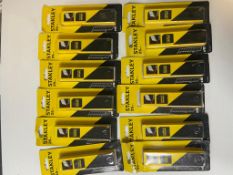 12 x Packets of Stanley 25mm Knife Blades (10 in pack) RRP £60 *No Vat**