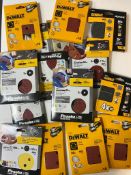 16 x Mixed Packets Piranha/Dewalt Sanding Pads RRP £80+ **No VAT*