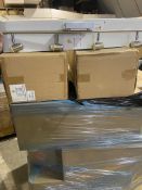 Huge Lot of 66 x Chrome 4-Way Ceiling Lights (RRP £45 per unit) **No Vat**