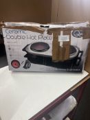 Quest Ceramic Double Hot Plate. RRP £49.99 - Grade U
