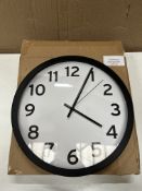 Simplicity Wall Clock. RRP £20 - Grade U