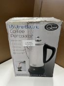 Quest 1.8L Electric Coffee Percolator. RRP £45 - Grade U